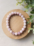 Kunzite 6mm Round Bead Bracelet