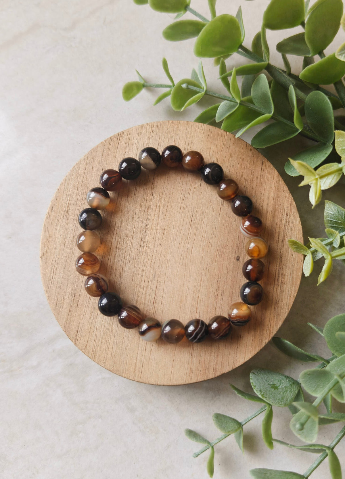 Agate 6mm Bracelet