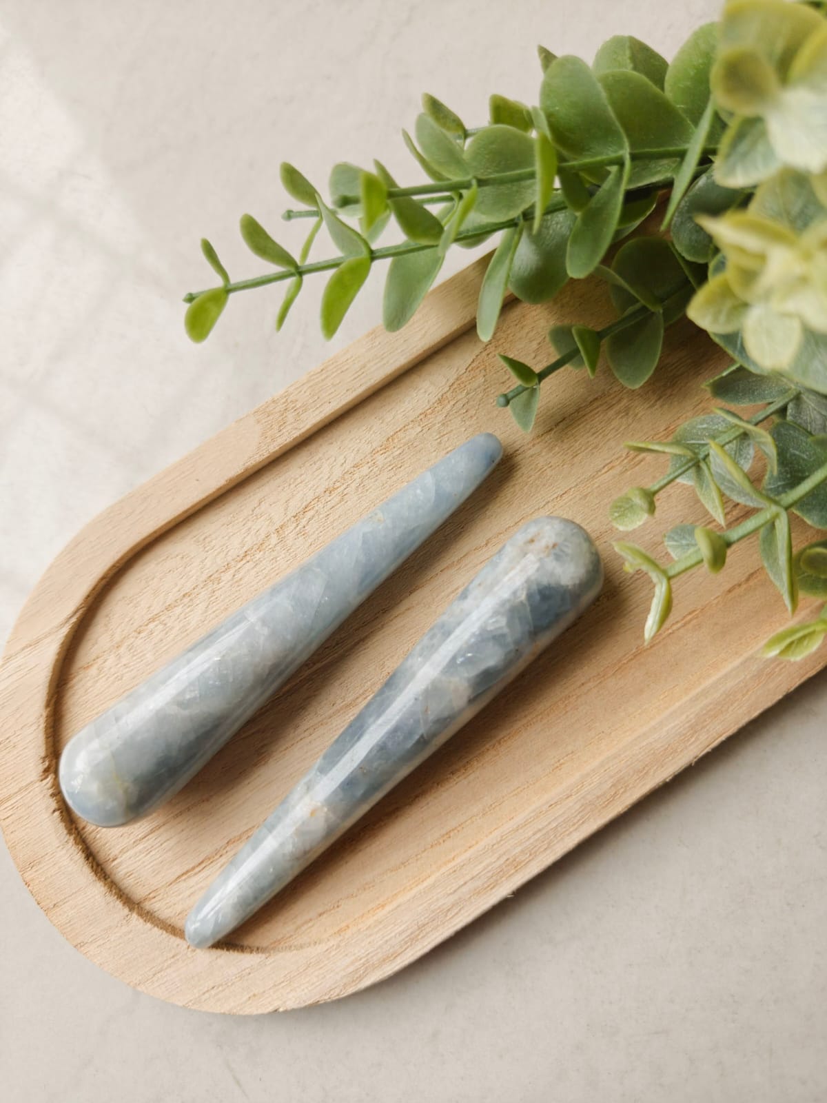 Blue Calcite Wand