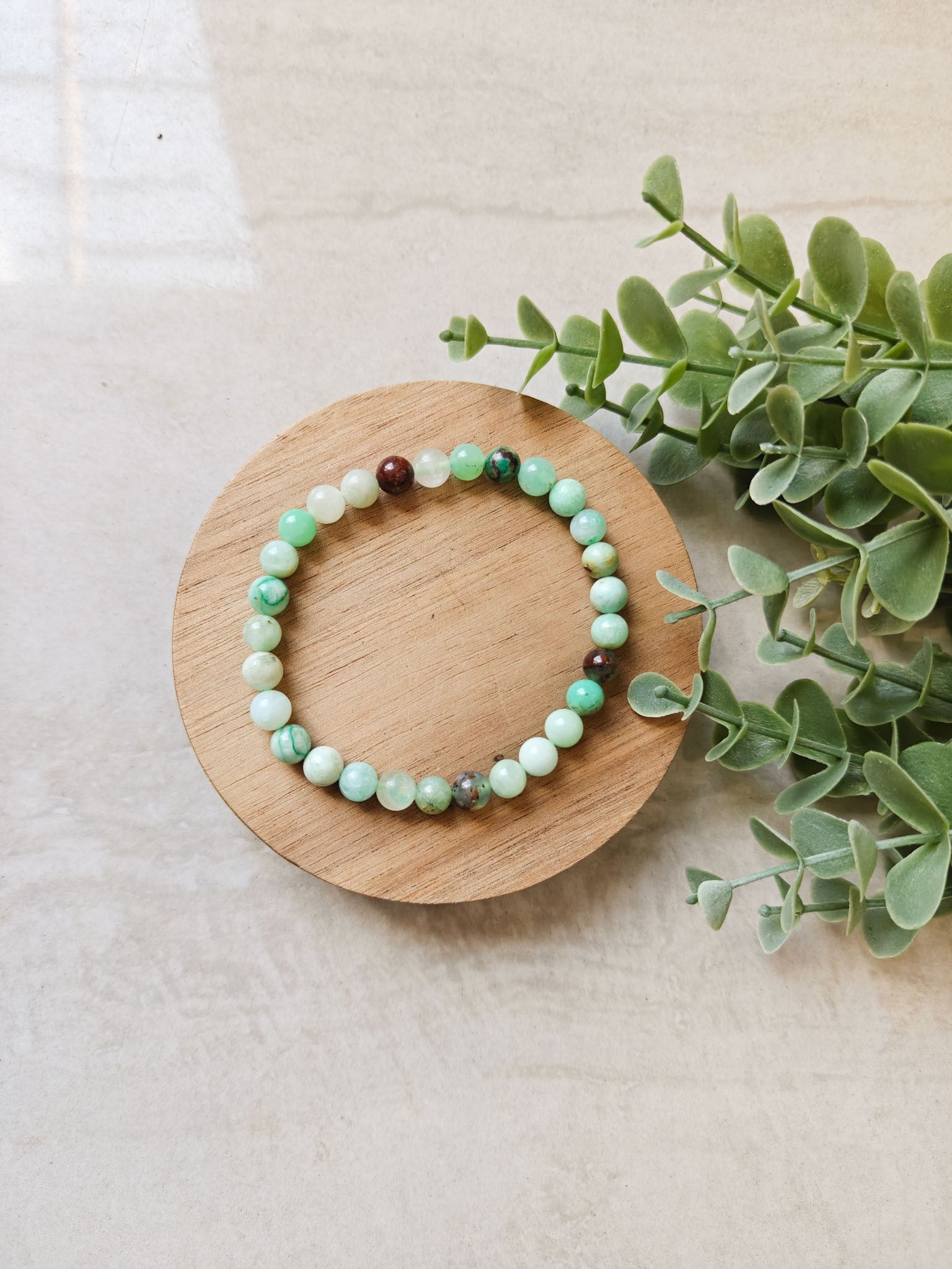 Chrysoprase 6mm Bracelet