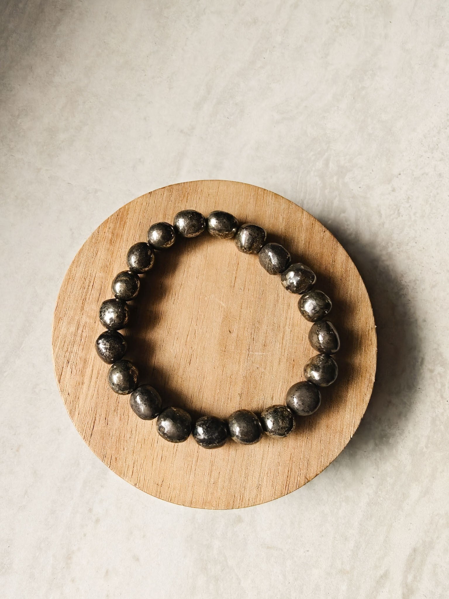 Pyrite 8mm bracelet