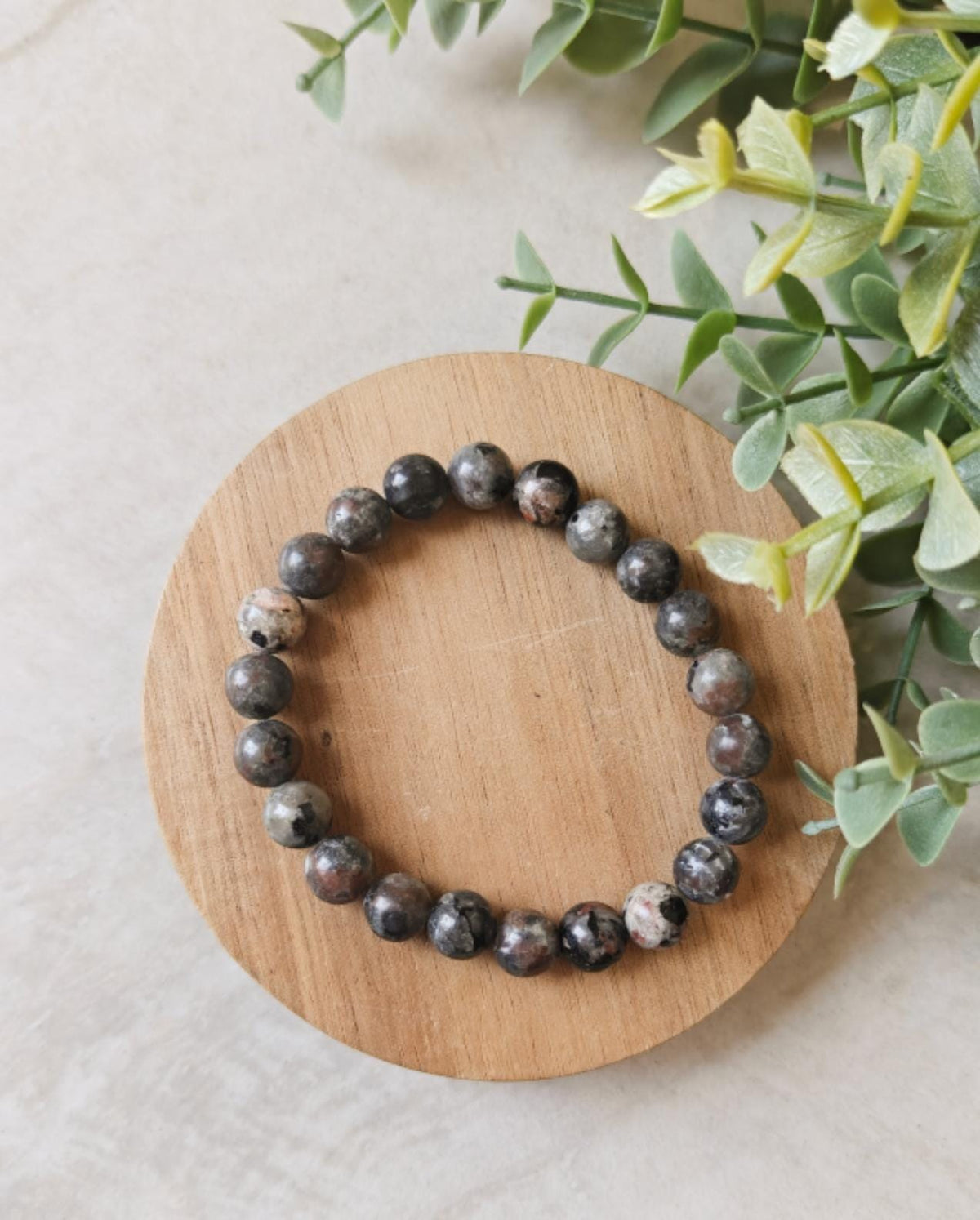 Flame Stone/ Yooperlite 6mm Bracelet